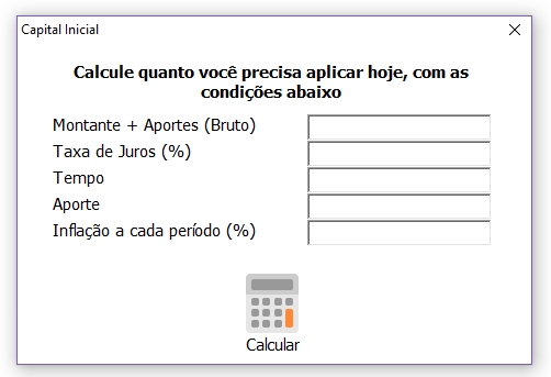 Calculadora Financeira • Função Excel